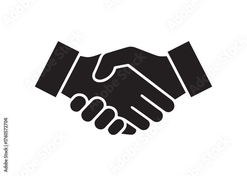 Handshake icon, Handshake solid vector