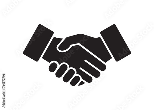Handshake icon, Handshake solid vector