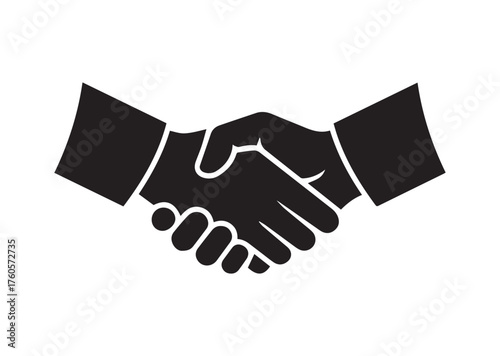 Handshake icon, Handshake solid vector