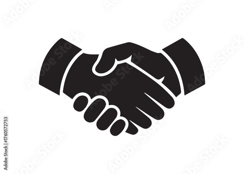 Handshake icon, Handshake solid vector