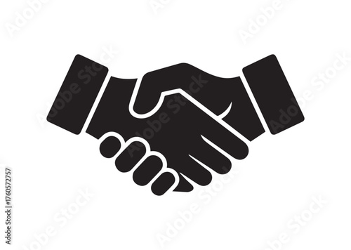 Handshake icon, Handshake solid vector