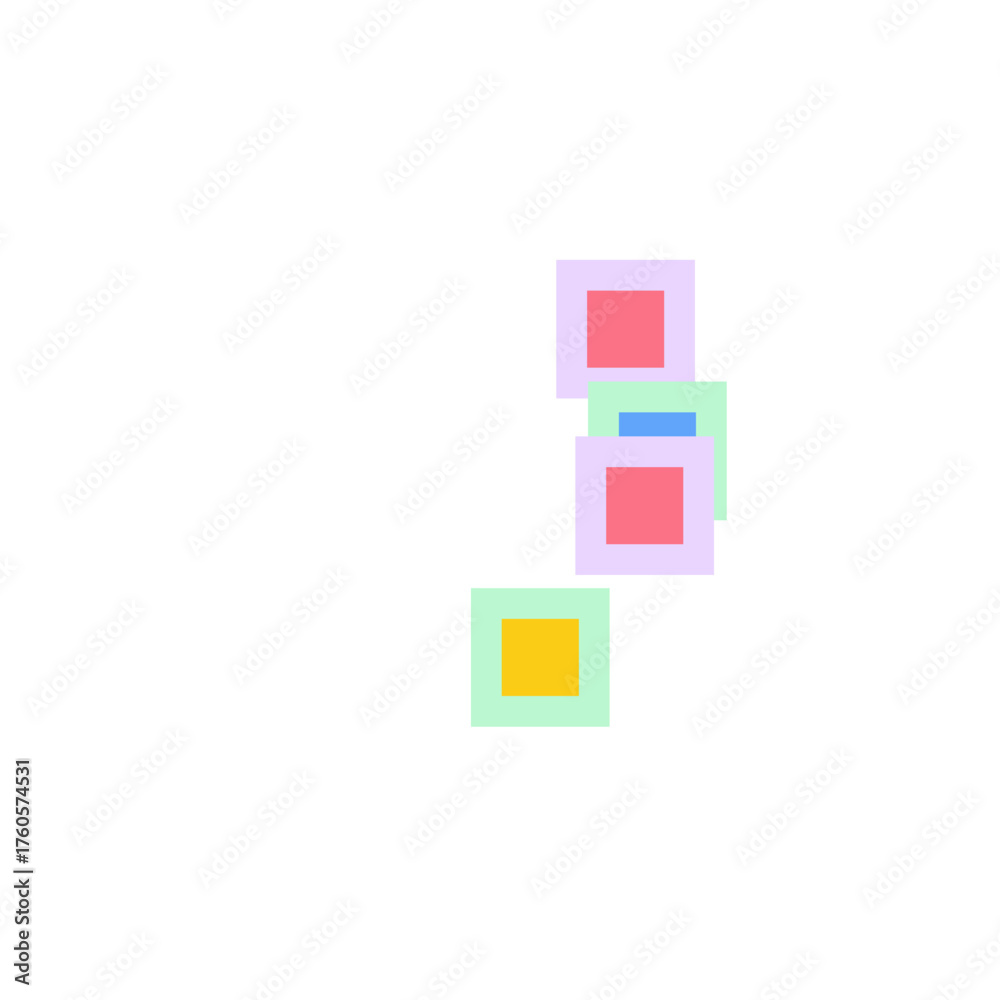 Fototapeta premium Icon Duotone Panels Art Glassmorphism