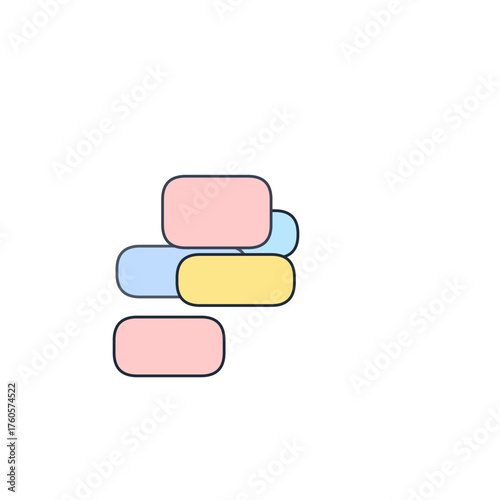 Glassmorphism Cards Art Illustration Transparent