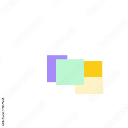 Blocks Art Glassmorphism Illustration Transparent