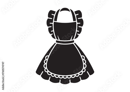 Apron with Frill Lace icon, Apron with Frill Lace vector