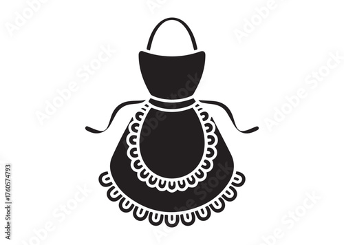 Apron with Frill Lace icon, Apron with Frill Lace vector