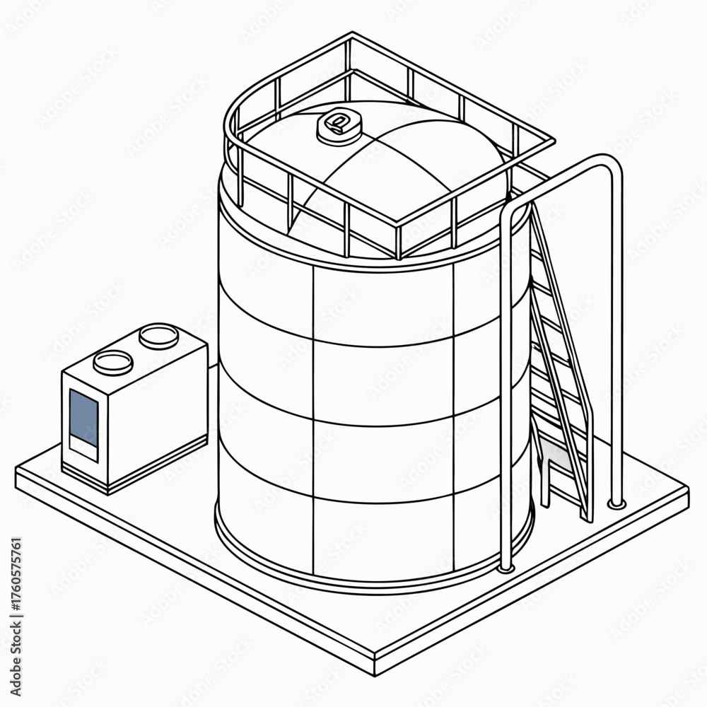 Φωτογραφία Isometric design of smart house sewage system with advanced toilet, wastewater tank, and treatment plant to protect environment