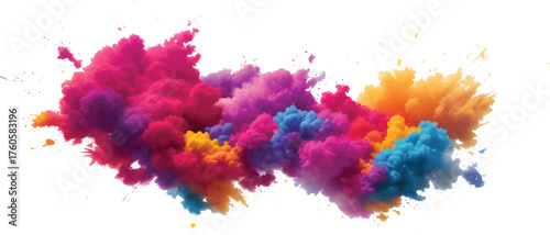 Energetic Watercolor Splatter Explosion with Vibrant Pigments and Motion Brush Effects for Abstract Modern Art and Colorful Backgrounds