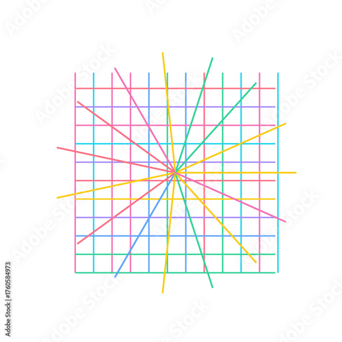 Matrix Neon Axis Art Glassmorphism