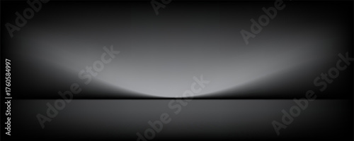 Abstract gradient podium background. Empty gray 3D studio background. Clean scene for product presentation mockup template. eps 10