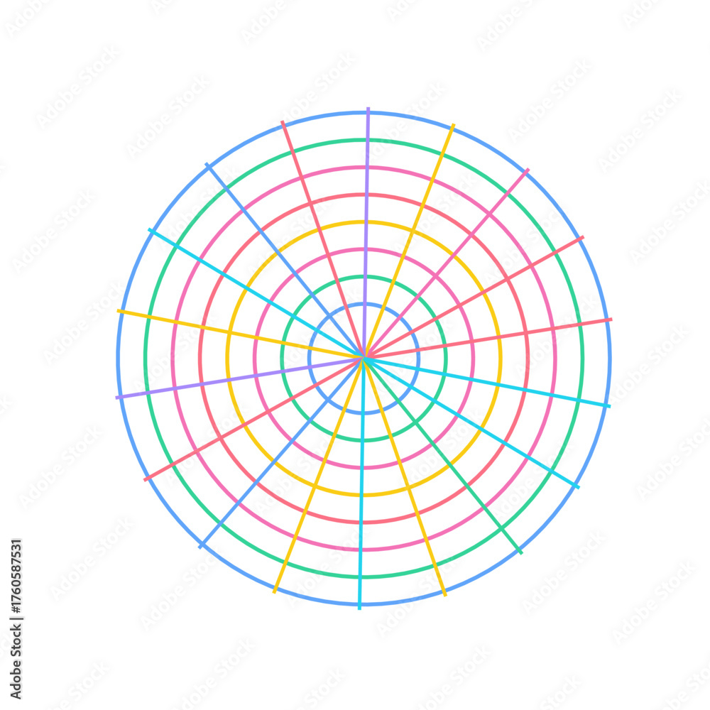 Fototapeta premium Gridburst Surreal Neon Art Glassmorphism