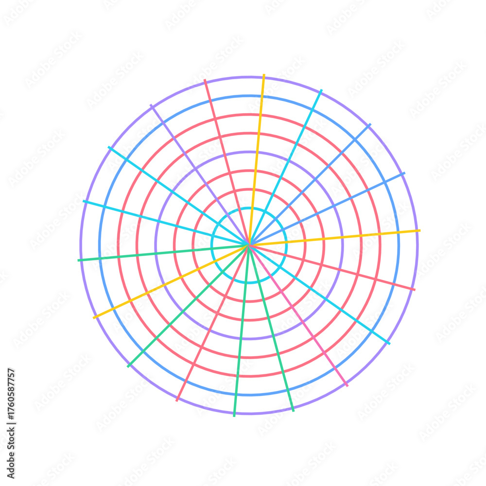 Fototapeta premium Gridburst Surreal Neon Art Glassmorphism