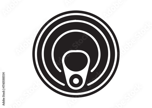 Lid of a Tin Can icon, Lid of a Tin Can vector