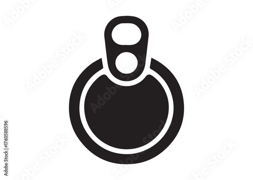 Lid of a Tin Can icon, Lid of a Tin Can vector