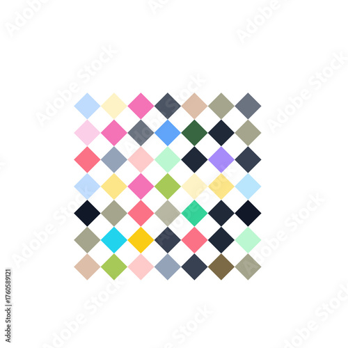 Isometric Stair Mesh Art Glassmorphism