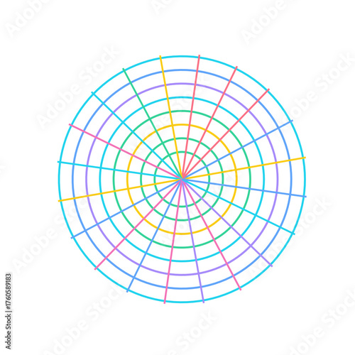 Surreal Spokes Neon Art Glassmorphism