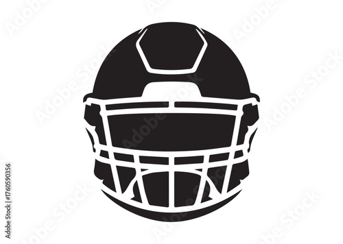 American Football Helmet icon, American Football Helmet solid vector