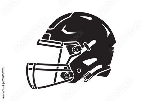 American Football Helmet icon, American Football Helmet solid vector