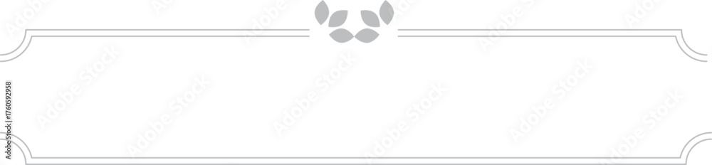 Fototapeta premium 꽃문양 글상자 라인 프레임01