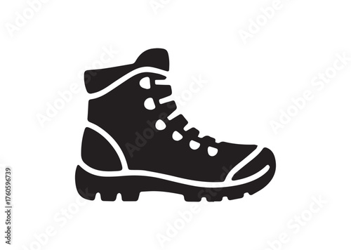 Hiking boot icon, Hiking boot vector