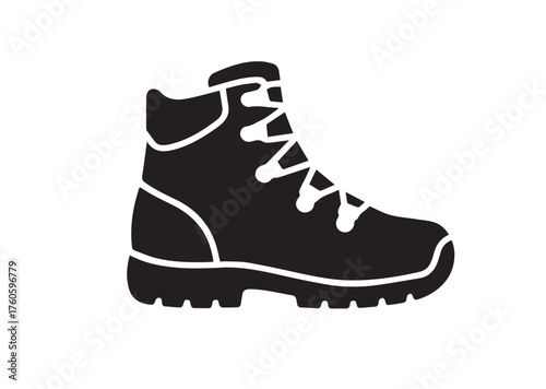 Hiking boot icon, Hiking boot vector