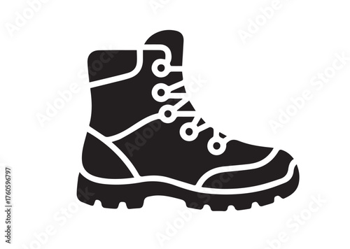 Hiking boot icon, Hiking boot vector