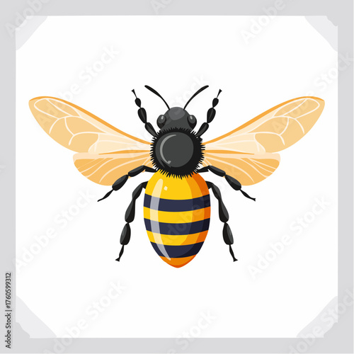 Eine fliegende Biene