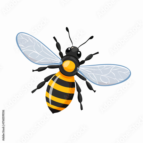Eine fliegende Biene