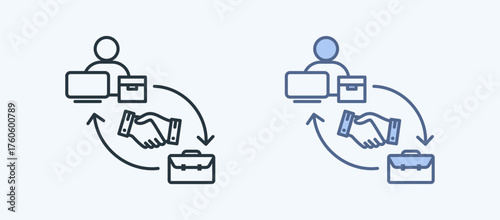 Vendor Relations Multiple Style Icon Collection