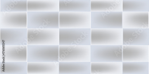 Minimalist light grey seamless tile pattern with smooth gradient texture, modern wall background for interior design or architectural surfaces.