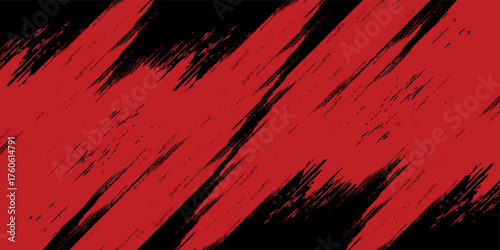 Abstract grunge red paint spill background. Blood spills on black background