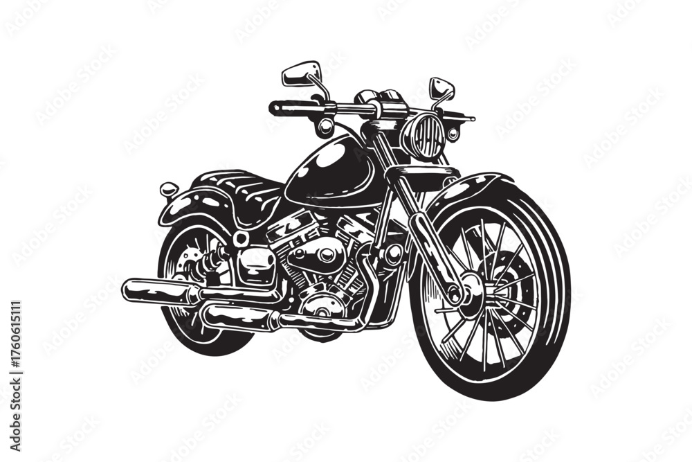 Obraz premium motorcycle isolated on white background