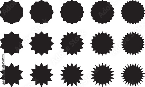 ギザギザ・ジグザグのイラスト素材セット