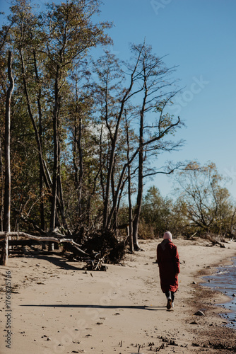 walking in the snow