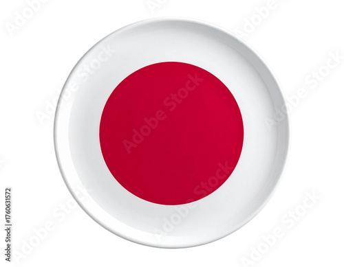 Free Download Minimalist Top-Down View of Japan Flag Isolated on Transparent Background - GFXLoad