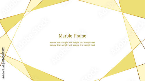 上品なゴールドジェムストーンフレーム（ラグジュアリーデザイン）