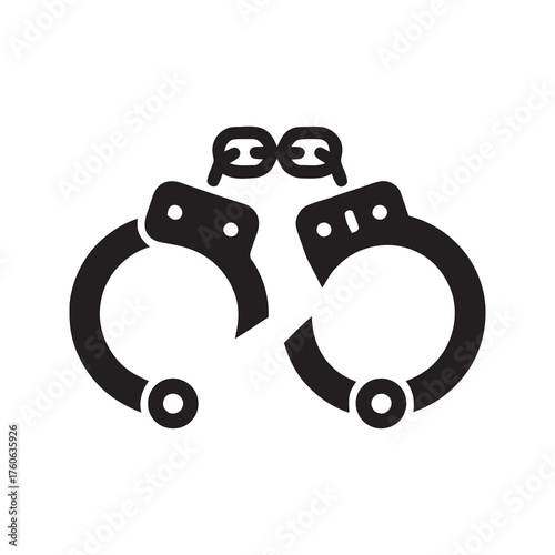 Broken handcuffs icon symbolizing freedom escape and liberation from jail representing justice acquittal and the end of imprisonment