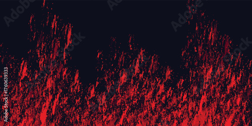 Gradient with burning fire texture. Dark blue background, modern dotted vector design, red fire texture.