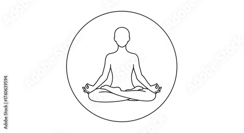 Person in lotus position meditation, yoga, relaxation, mindfulness, spirituality, wellness, health, peace, balance, zen, calm