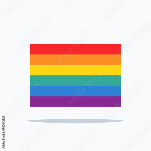 Rainbow Pride Flag Symbolizing LGBTQ Community and Diversity.