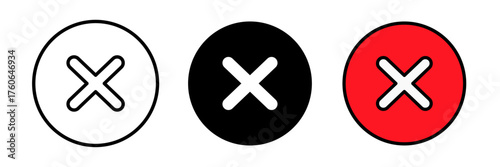 Close (X) icon X symbol representing cancel, exit, remove, delete, or stop action in user interface design and applications.