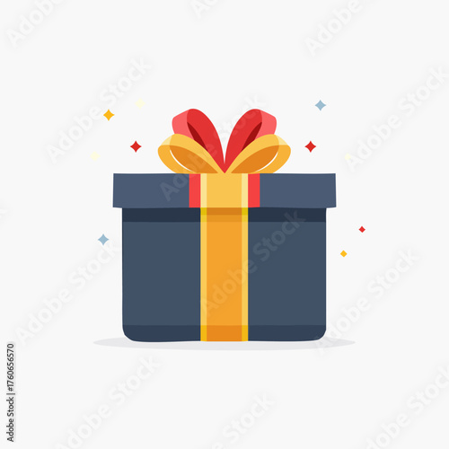 Gift Box with Ribbon and Bow for Special Occasions.