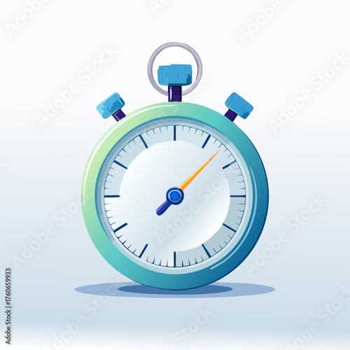 Cartoon Stopwatch Illustration for Time Management.