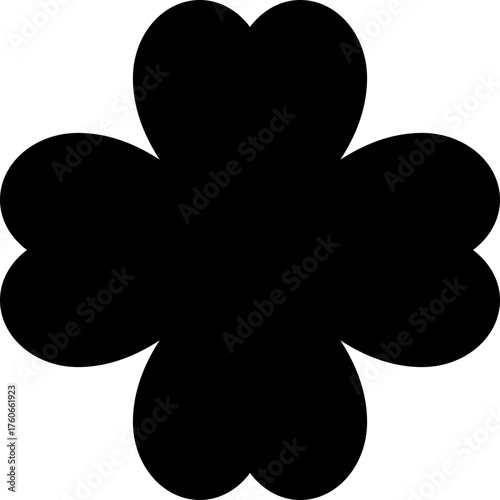 Lucky clover silhouette