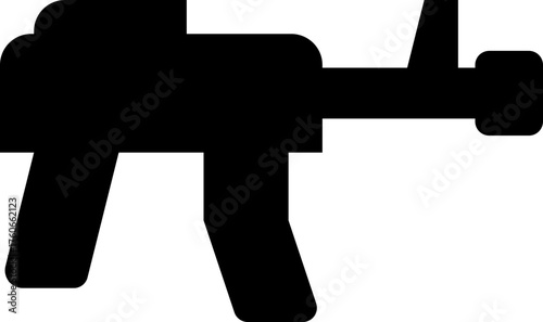 Assault rifle silhouette