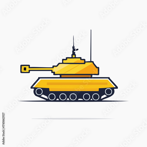 Yellow Tank Illustration.