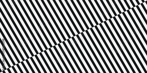 Black and white striped halftone gradient. Fading line gradation background. Repeating strip pattern backdrop. Parallel lines wallpaper for overlay, print, cover. Vector Doppler effect concept