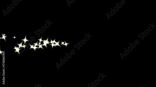 Wallpaper Mural Glitter sparkle animation featuring white shining dust, glowing bokeh particles, and twinkling stars shining beautifully on a black screen background, creating a stunning pulsing starry night effect. Torontodigital.ca