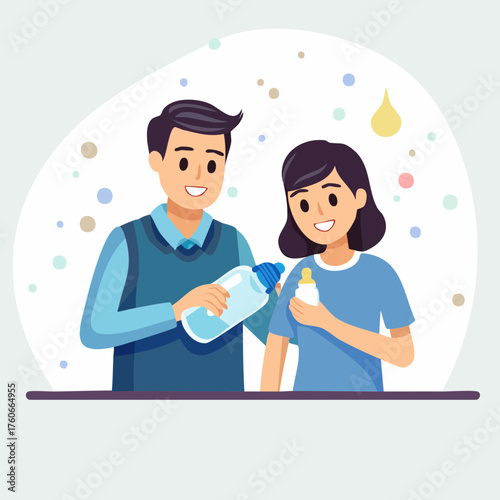 Happy Couple Applying Sunscreen for Skin Protection.