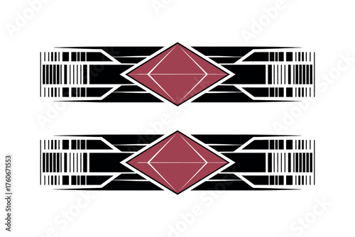 Vector Racing Stripes and Car Sticker Templates – Sport Vehicle Graphics, Wrap Decals, and Custom Auto Modification Elements